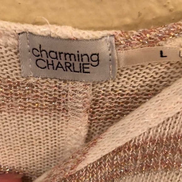 Charlie Blouse, shirt gold and white stripe - Picture 4 of 4